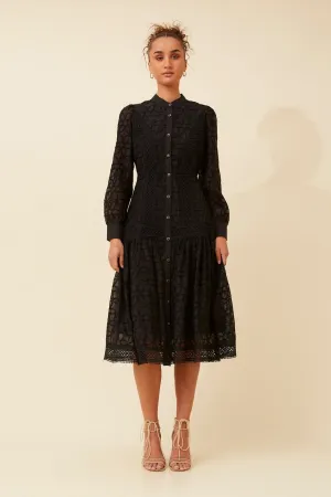 Soft Grace BURLINGTON FLORAL EMBROIDERED LACE DRESS