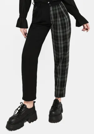 UVProtectiveLayer Checkmate High Waist Tapered Trousers