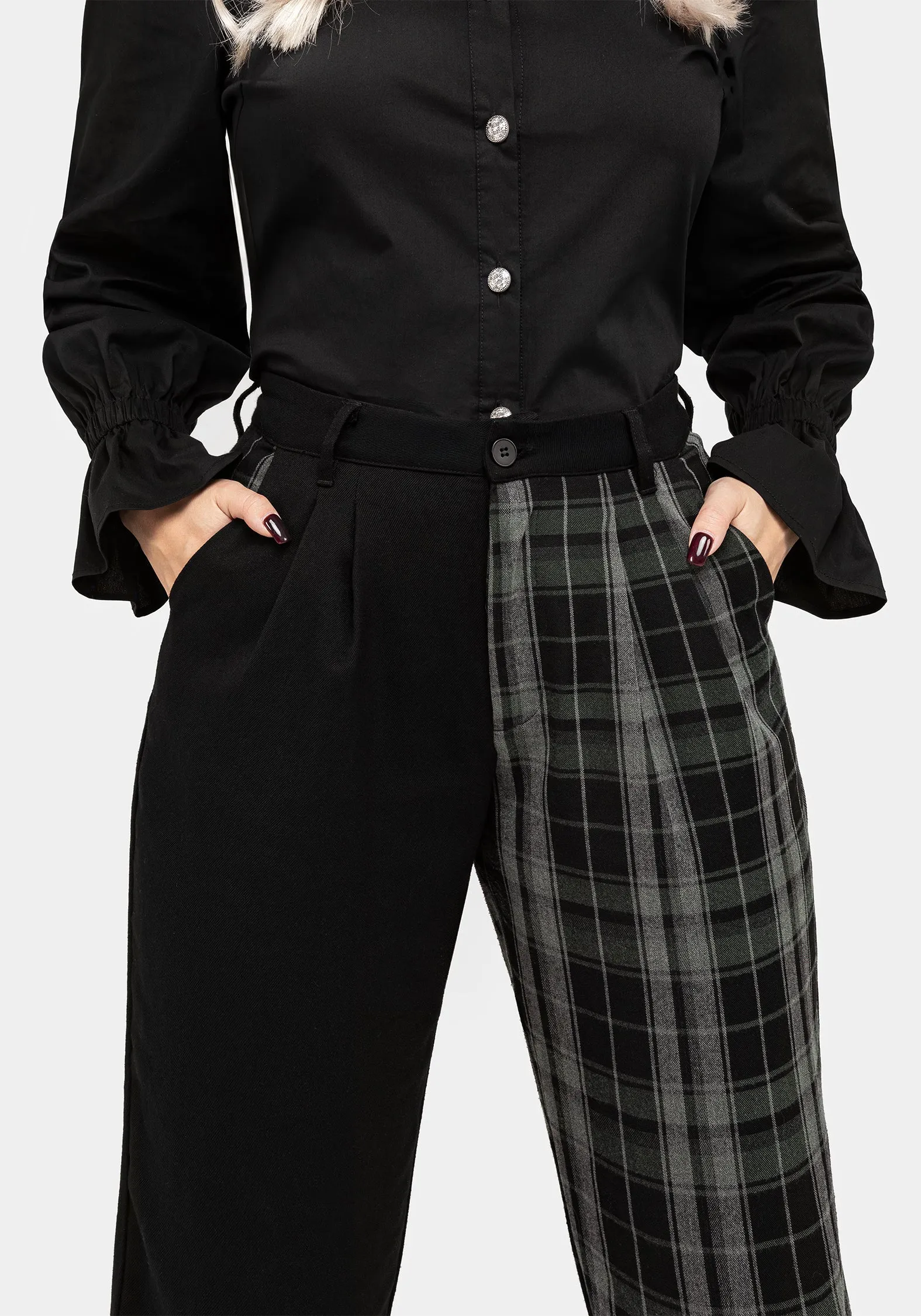 Checkmate High Waist Tapered Trousers Flattering Style Everyday Comfort