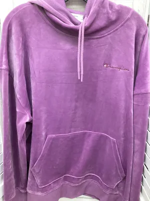 EcoFriendlyTextiles Sweatshirt Hoodie By Champion In Purple, Size: 2x