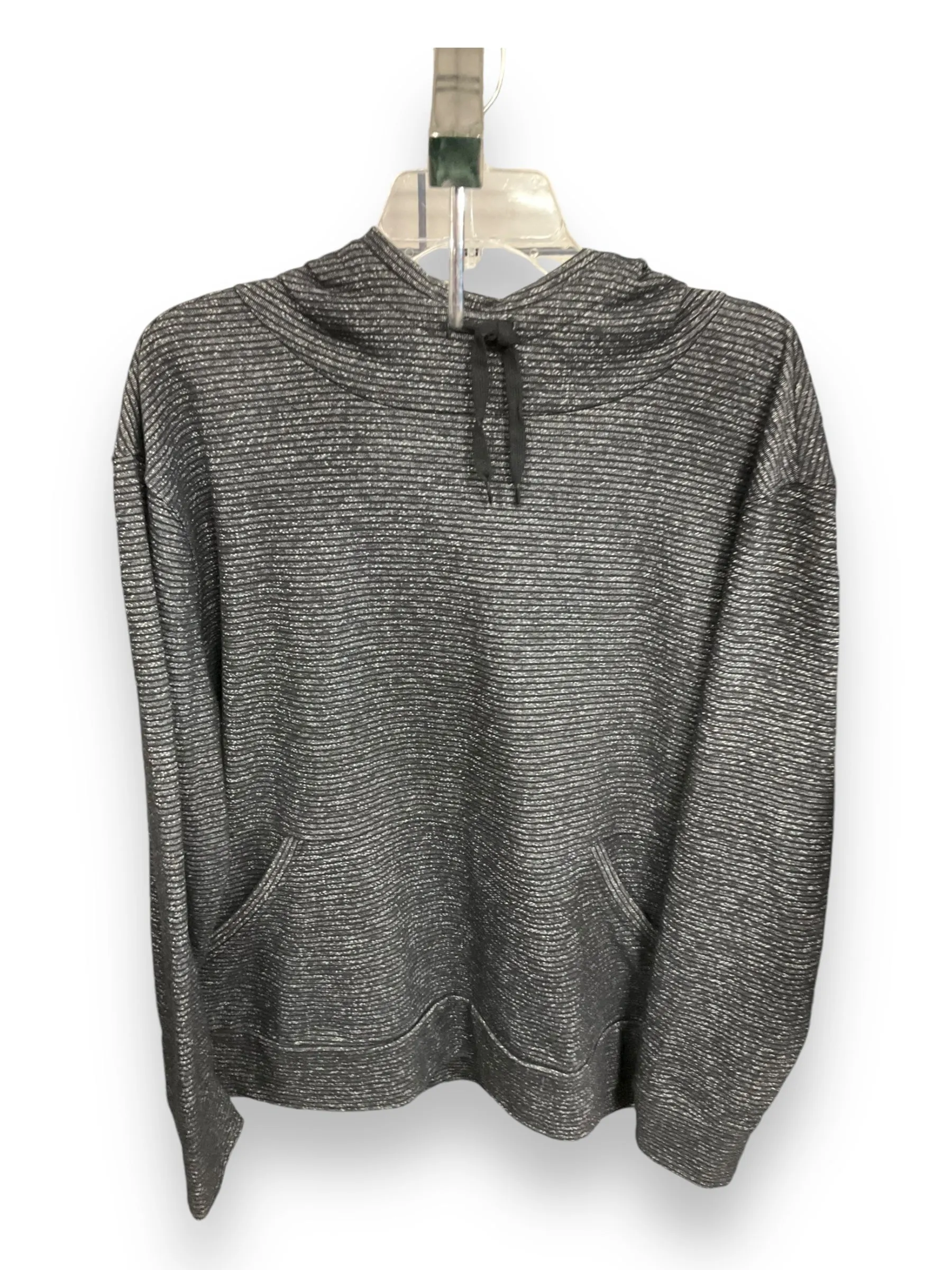 Sweatshirt Hoodie By Champion In Black & White, Size: Xl Weather Ready