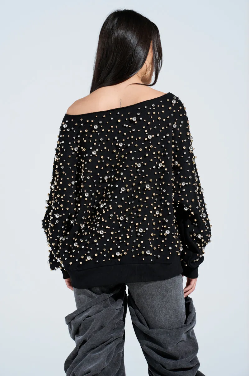 IN THE AIR OFF THE SHOULDER SWEATSHIRT product concert wearability Sports Wear