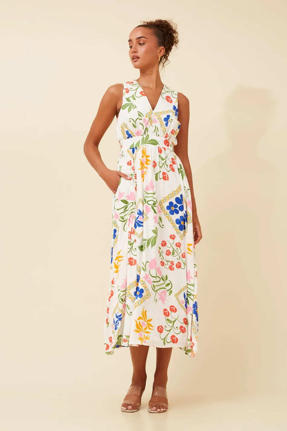 MARA FLORAL MIDI DRESS Stylish semi-formal dress Dinner Date