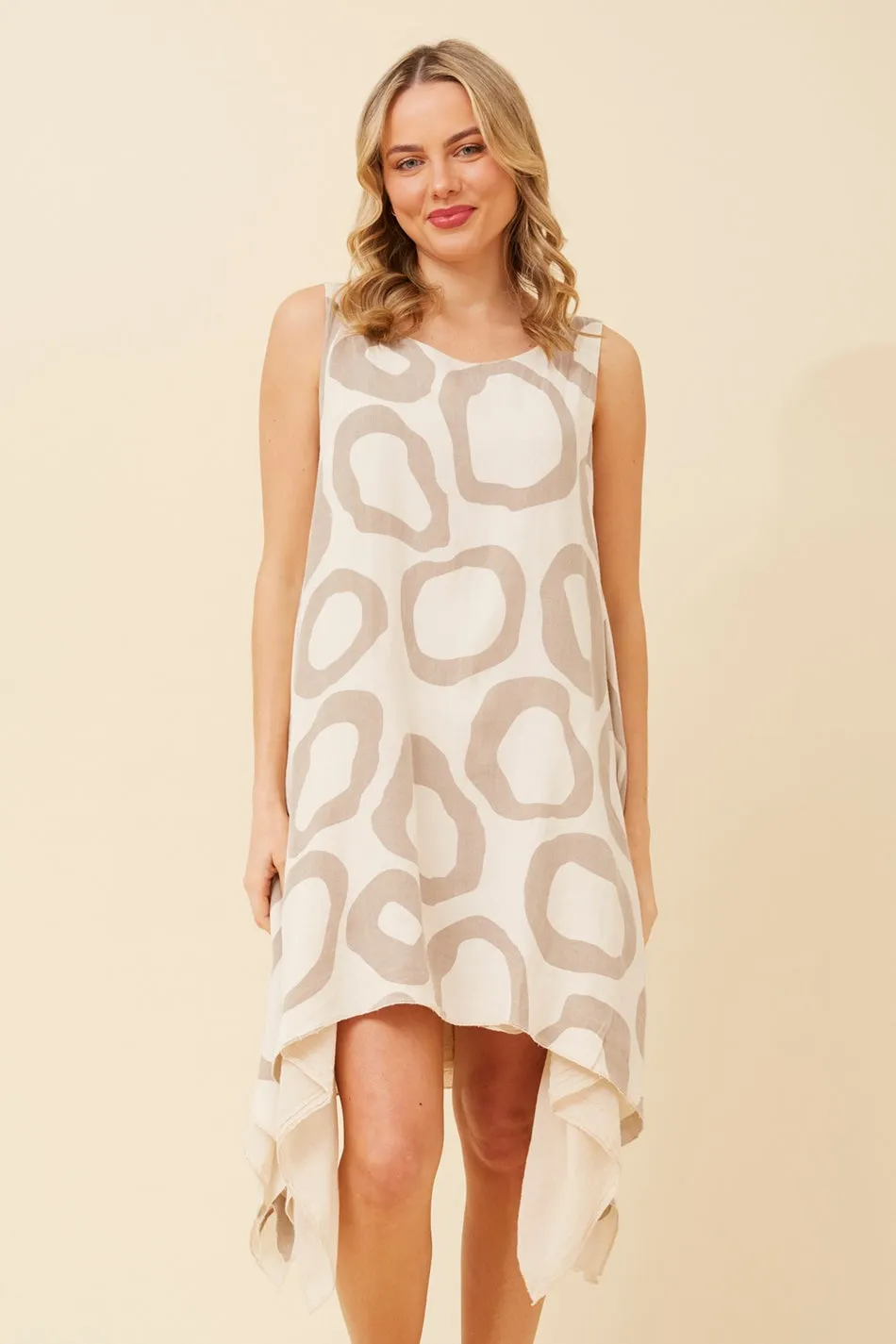 MILLIE DOUBLE LAYER LINEN DRESS Work Ready Bridge Walk