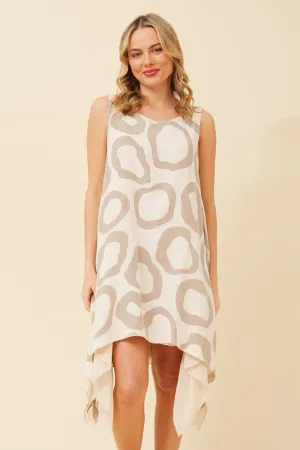 Comfortable Design Low Effort MILLIE DOUBLE LAYER LINEN DRESS