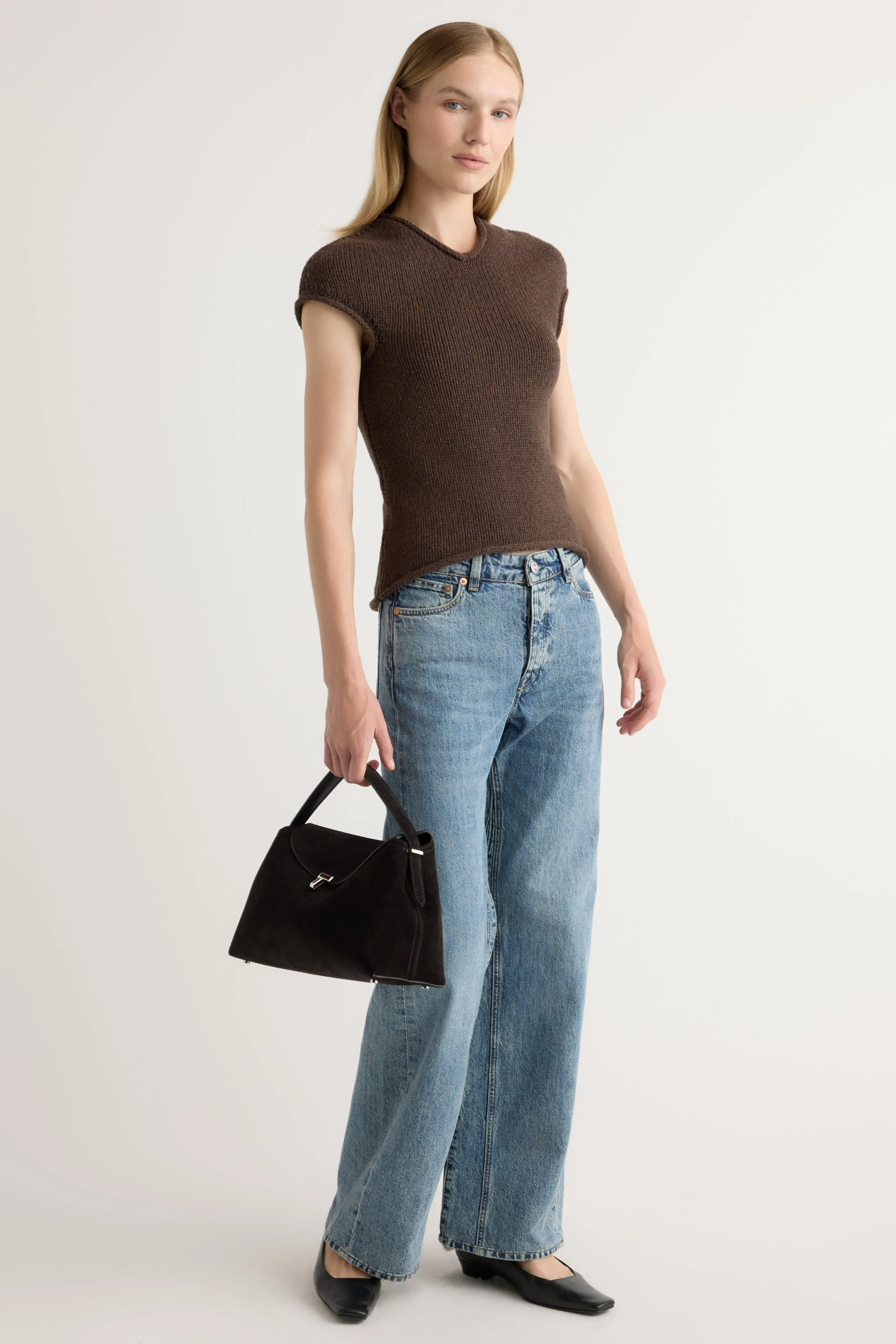 Low Maintenance Care Soft Knit Wear Simoul V-Neck Sweater Top