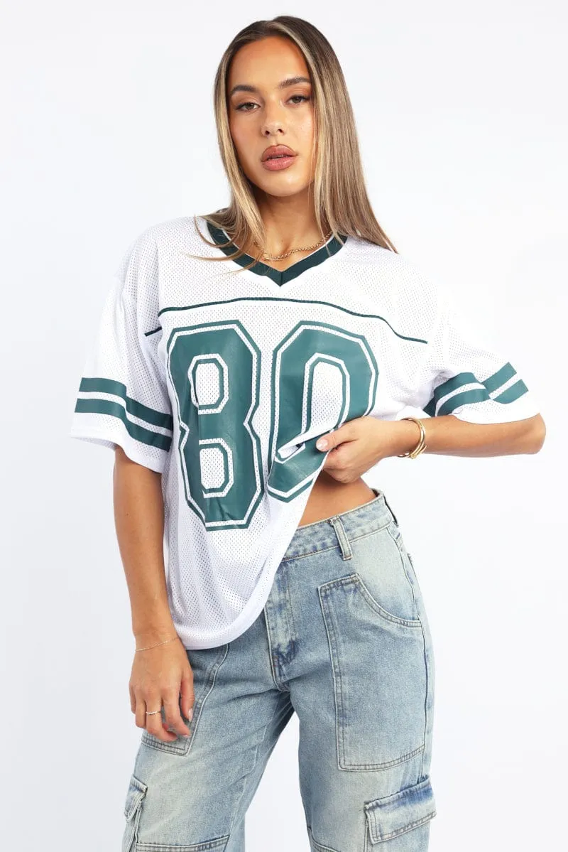 Functional Look White Sport Tee Short Sleeve
