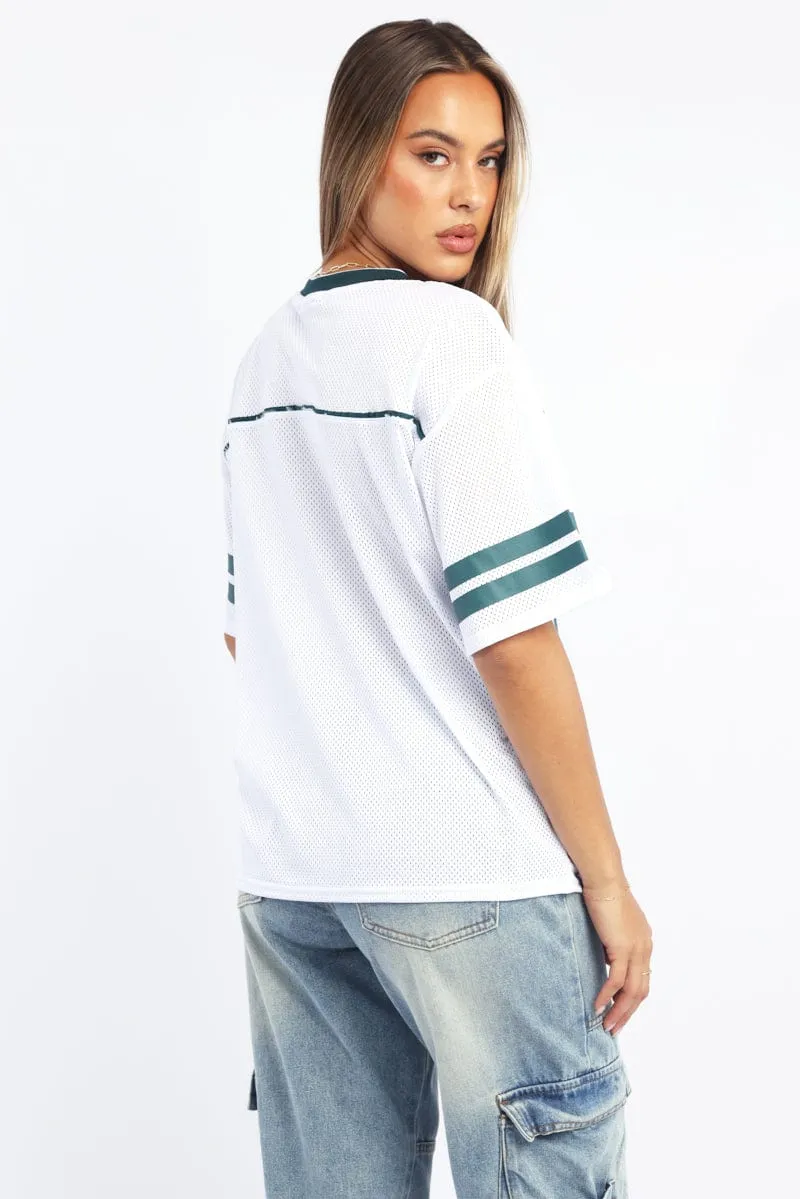 thermal White Sport Tee Short Sleeve