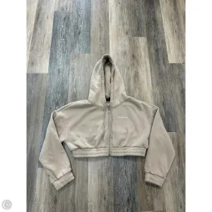 Fame Glow Athletic Sweatshirt Hoodie By Alphalete In Tan, Size: L