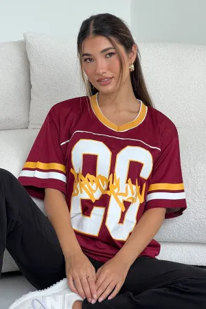 Red Sport Tee Short Sleeve Fashion-Forward