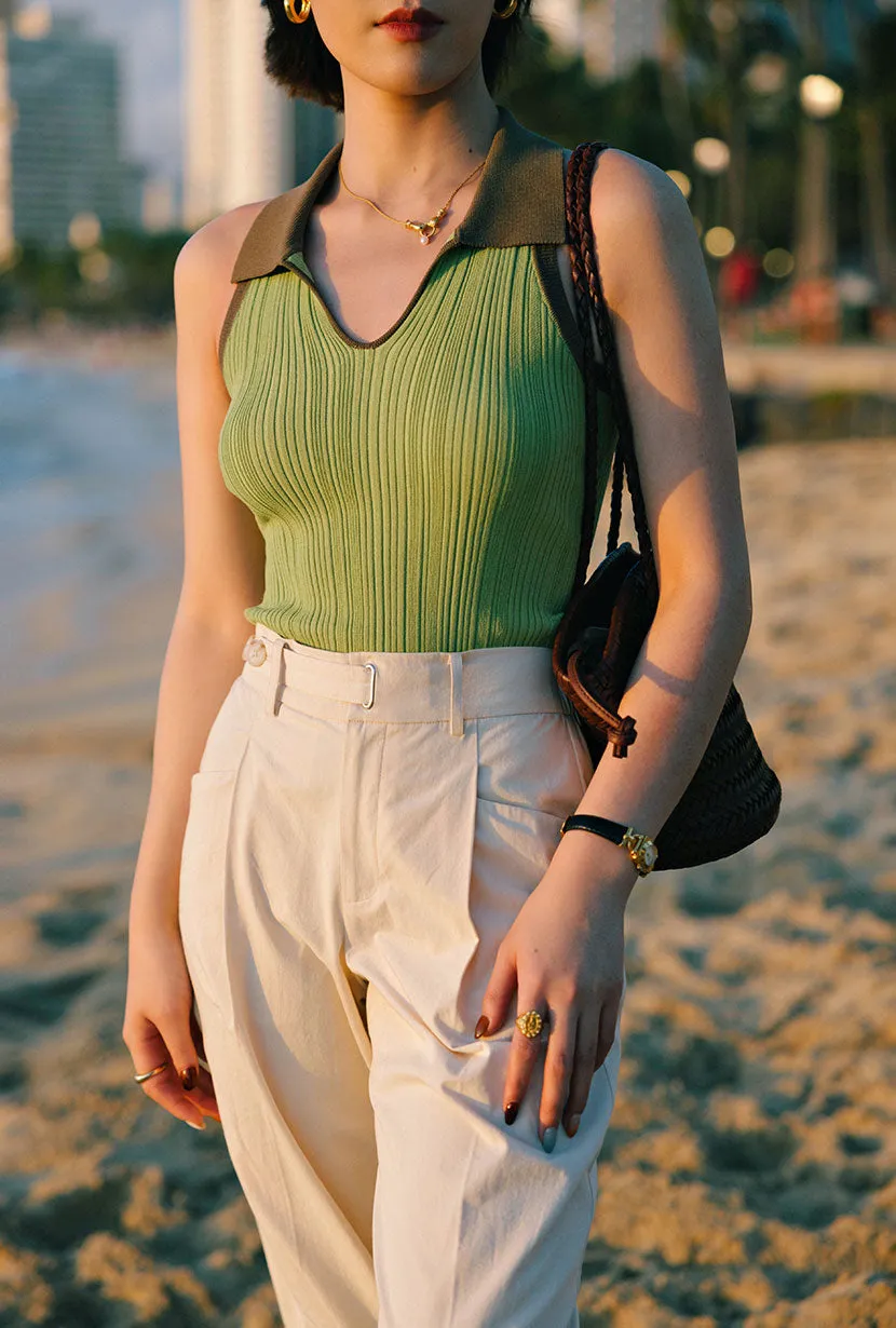 Green Soul HighElasticity Romi Pants - Cream
