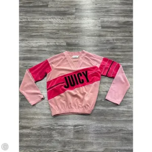 Sweatshirt Collar By Juicy Couture In Pink, Size: Xs Roomy Design Wardrobe Essential