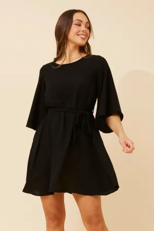 NERINE BELL SLEEVES DRESS Machine Fit