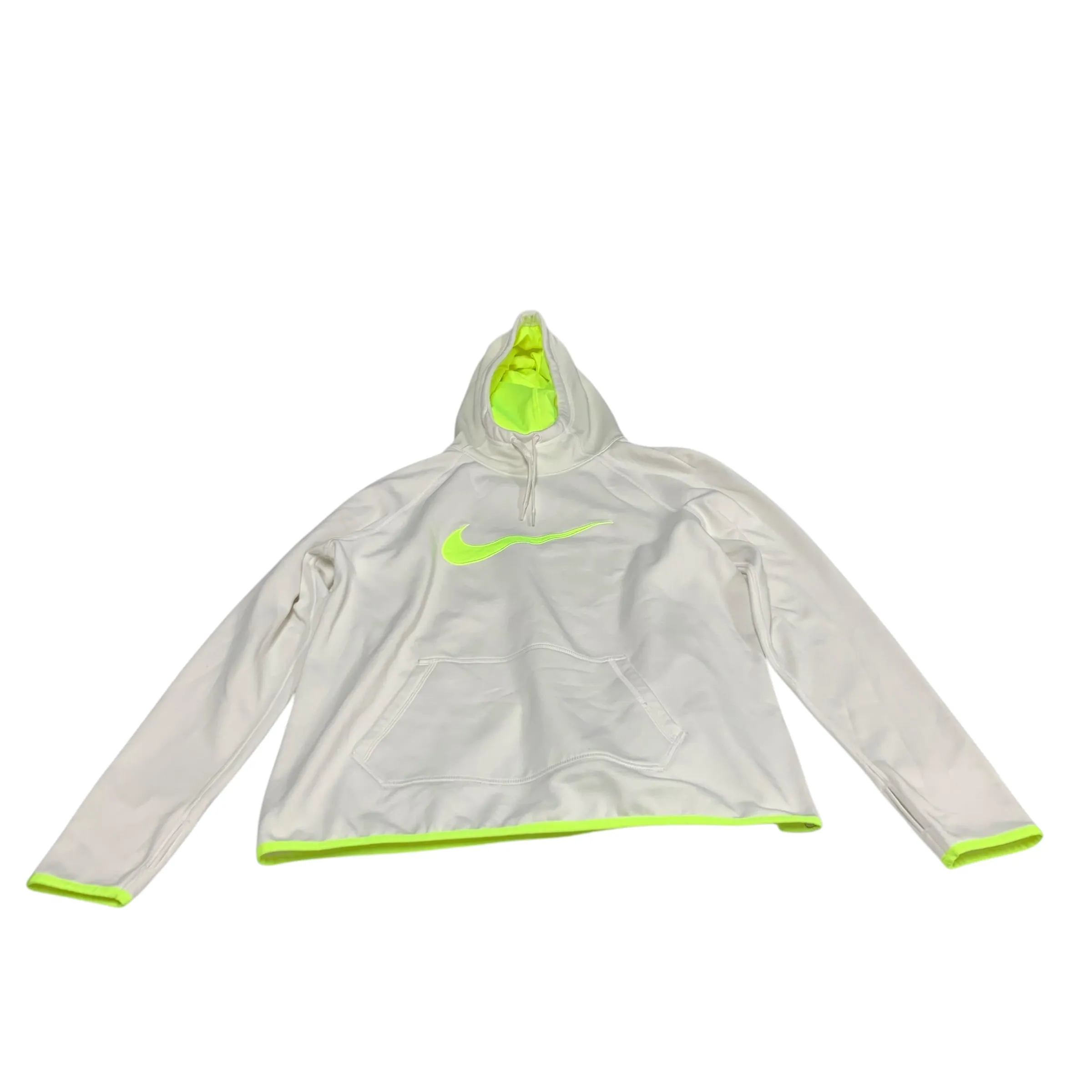 Comfort sleepwear Athletic Sweatshirt Hoodie By Nike Apparel In White, Size: L