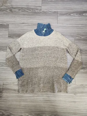Everyday Style Sweatshirt Collar By Easel In Brown, Size: L