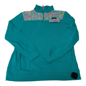 Sweatshirt Collar By Simply Southern In Blue & Brown, Size: Xl City Casual BiasCut Trims