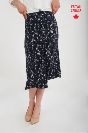 Jupe midi fleurie - ESTEBANA - (R-B4) Trend Ready