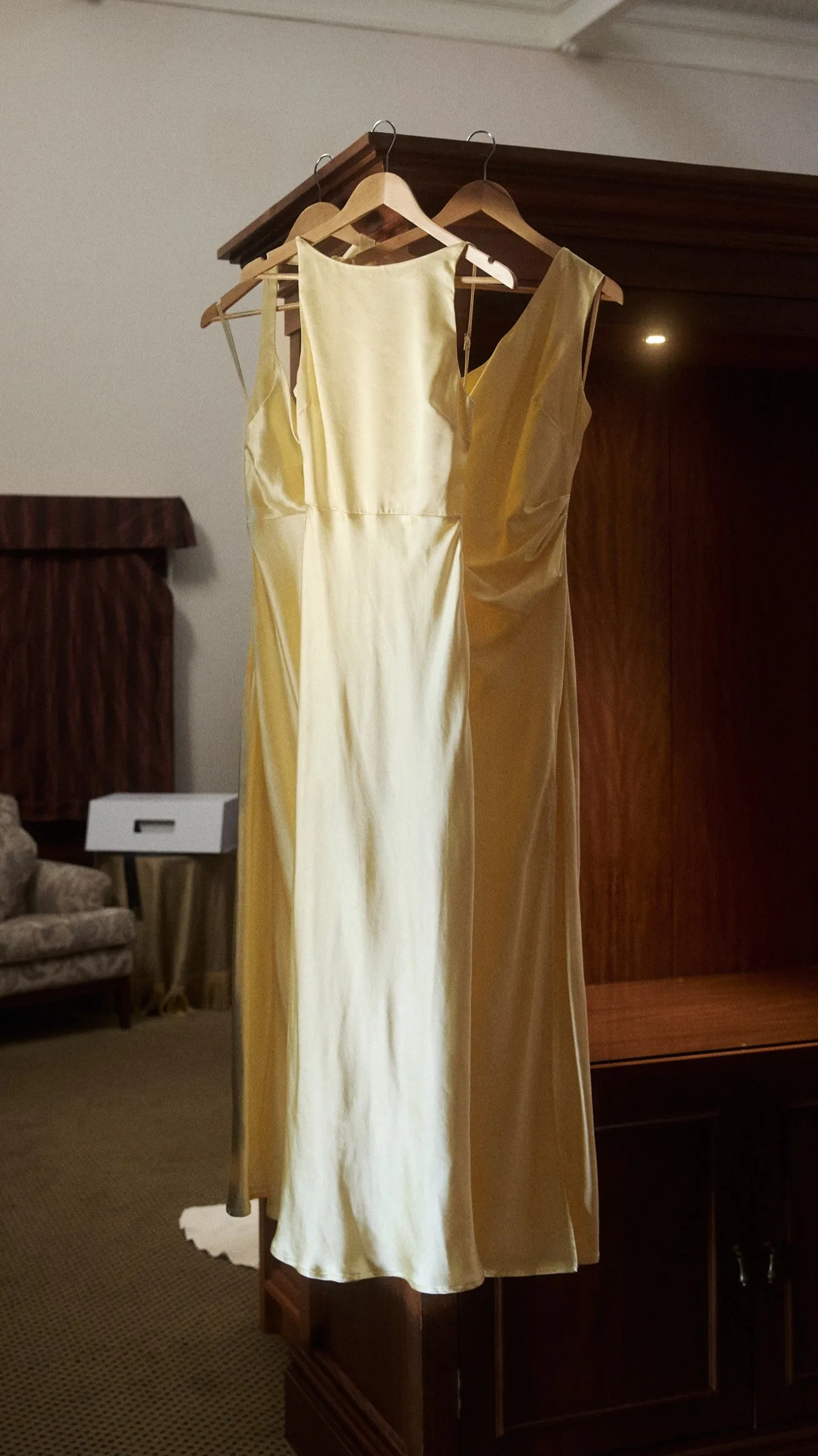 Front Button Sia Maxi Dress - Yellow