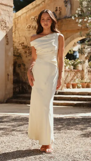 Auria Off Shoulder Maxi Dress - Yellow With a flattering shape and versatile design this dress is perfect for all occasions Sapphire Shine
