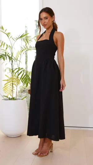 Boho Soul Caden Maxi Dress - Black