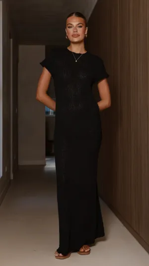 With its versatile length this maxi dress can be styled in a variety of ways for different occasions Valise Maxi Dress - Black
