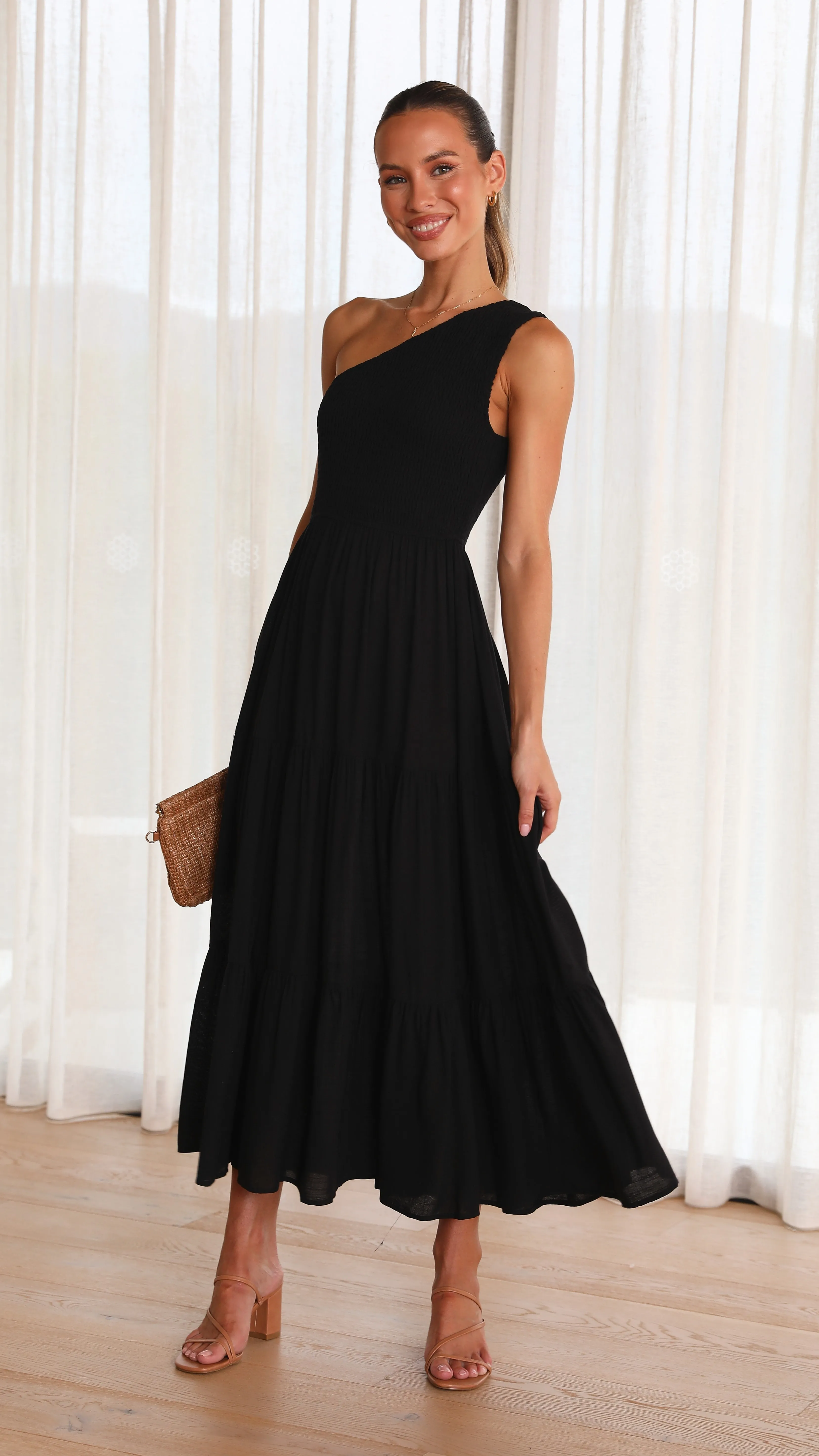 Everyday midi for work Elegant Look Cassy Midi Dress - Black