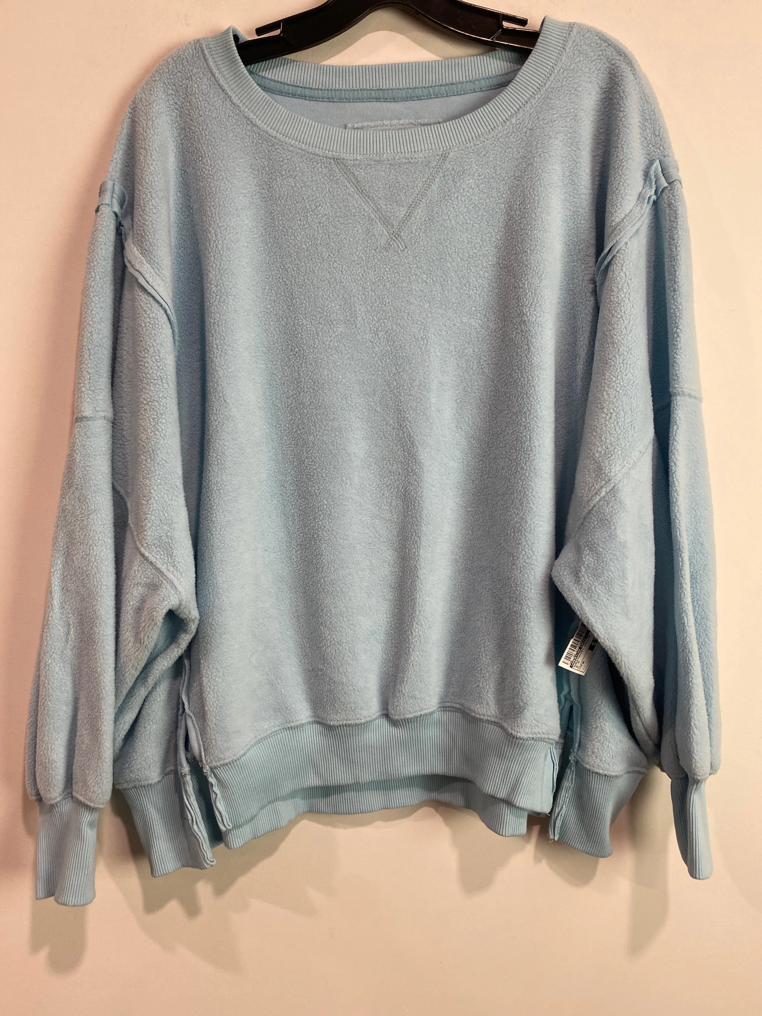 Still Soul Sweatshirt Collar By American Eagle In Blue, Size: M