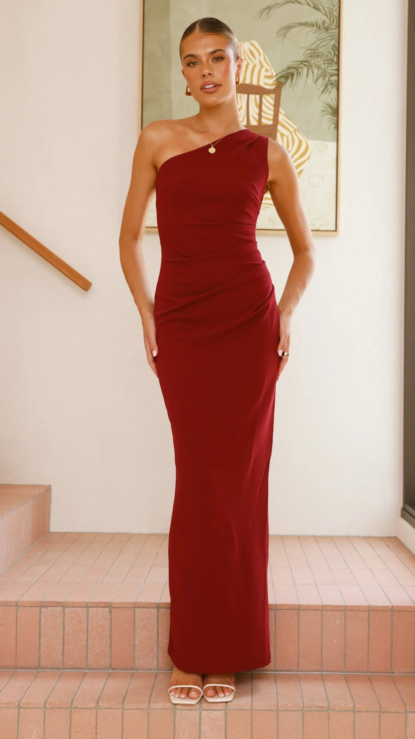Candle Hour Cataleya Maxi Dress - Wine