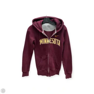 Athletic Sweatshirt Hoodie By Nike Apparel In Maroon, Size: Xs Chic Jacket Soft Flow