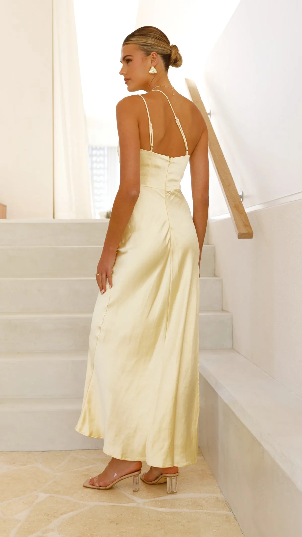 Storm Calm Jenna Maxi Dress - Yellow