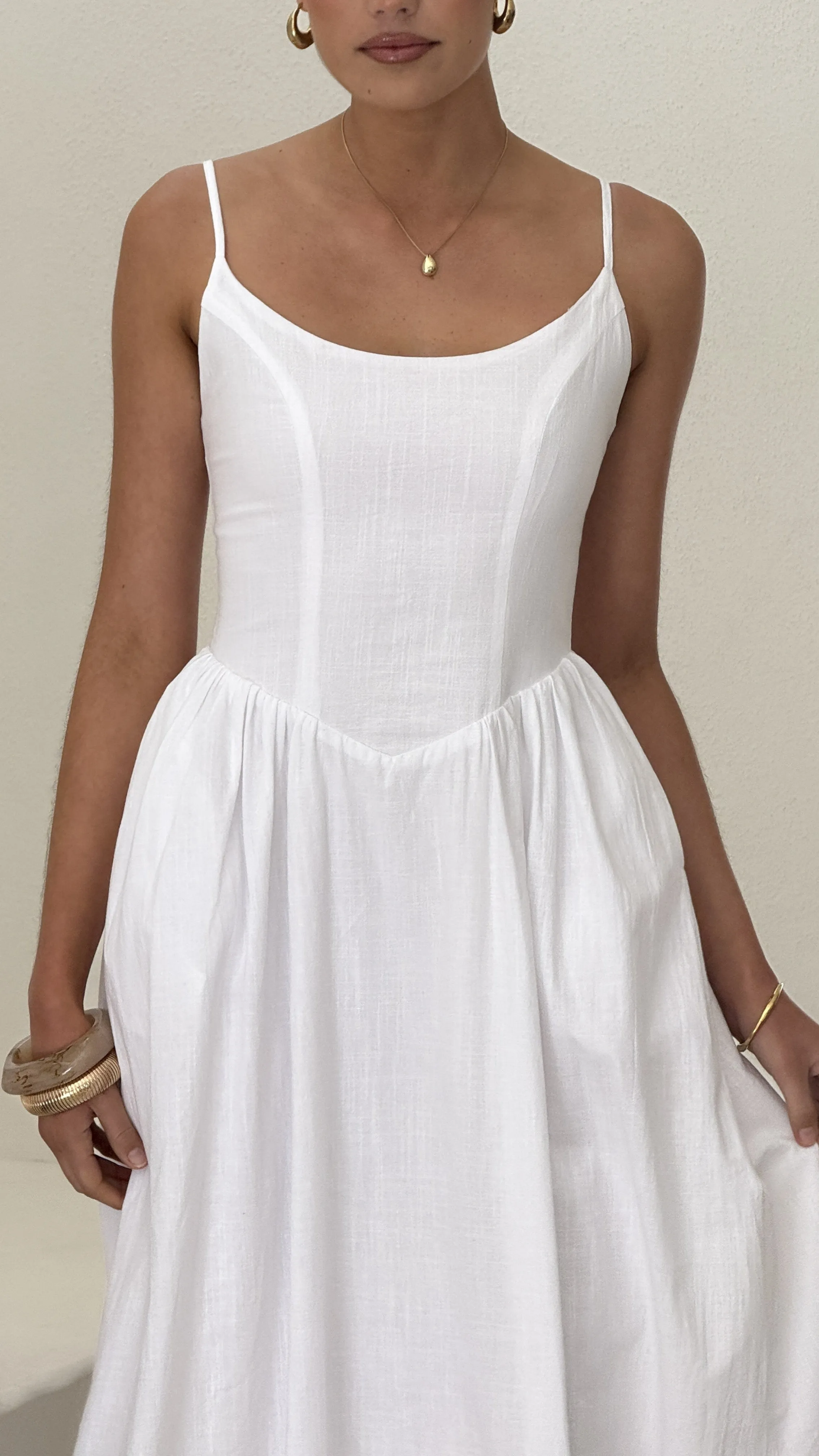 Magic Hour Laurelia Maxi Dress - White