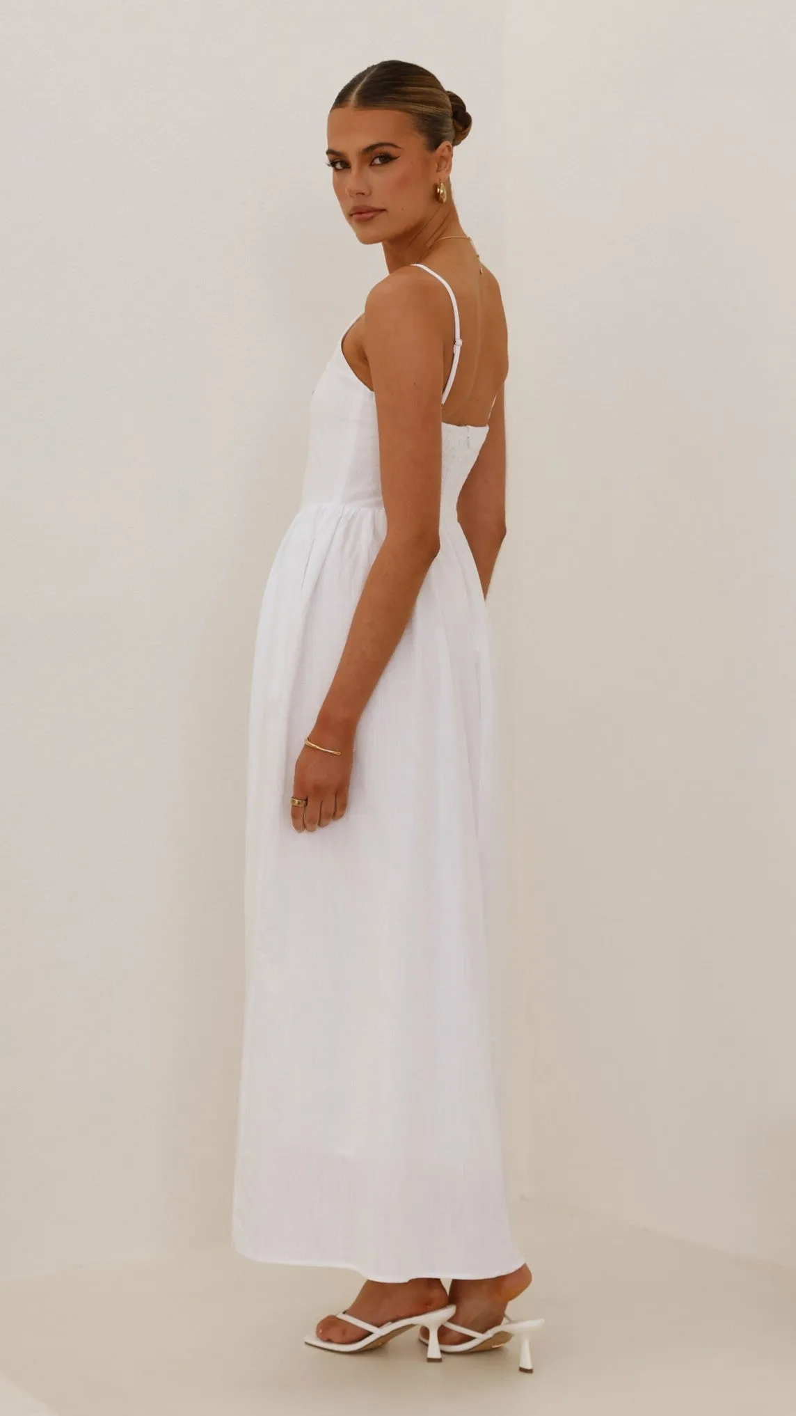 Light Glow Laurelia Maxi Dress - White