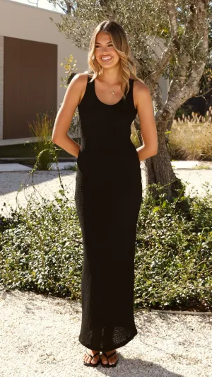 Maple Lane Zahara Maxi Dress - Black