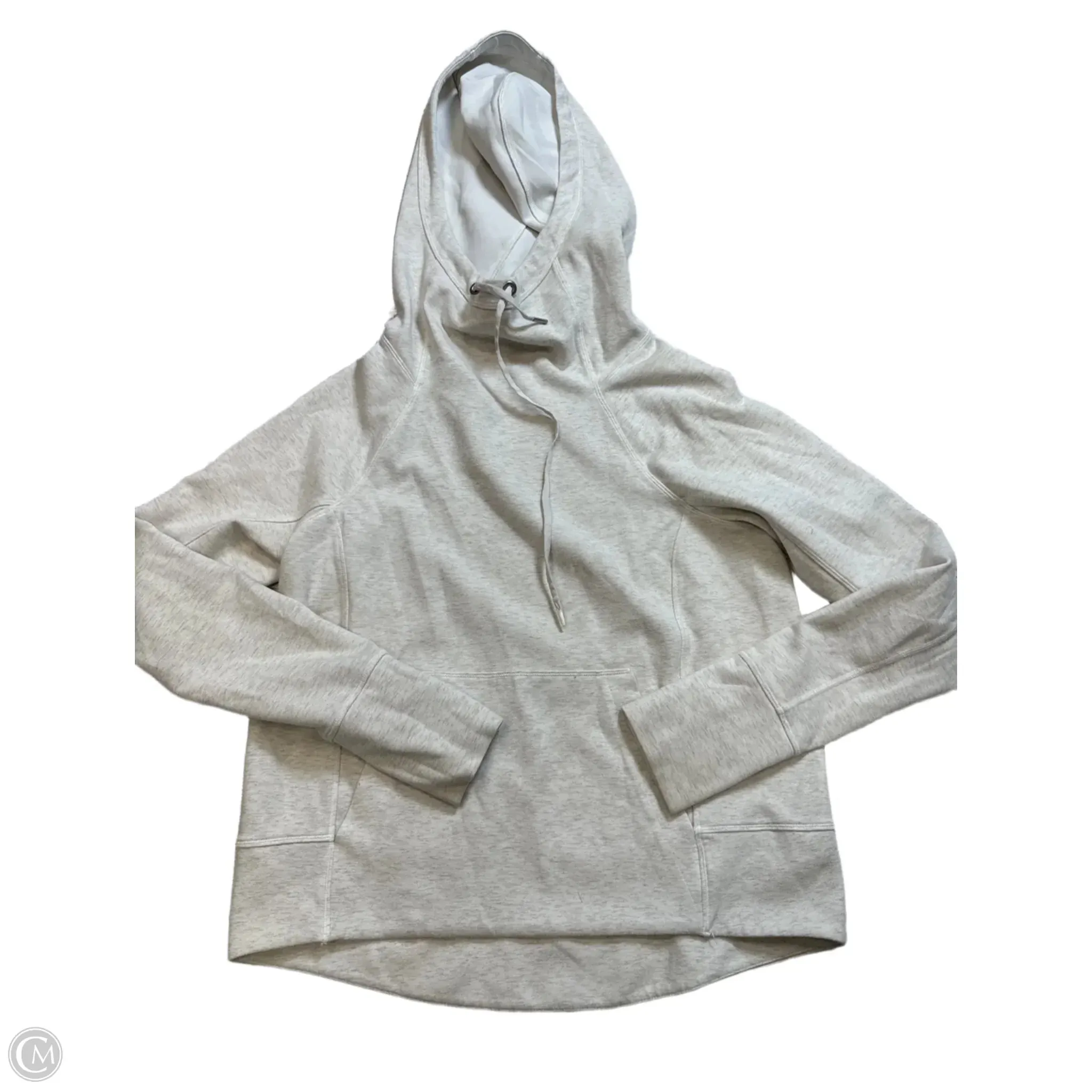 Trendy Boots Athletic Sweatshirt Hoodie By Athleta In Beige, Size: S
