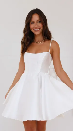 Ichiko Mini Dress - White Trend Beat City Look