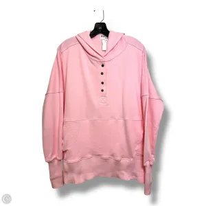 NoIrritationSeams Sweatshirt Hoodie By Clothes Mentor In Pink, Size: M