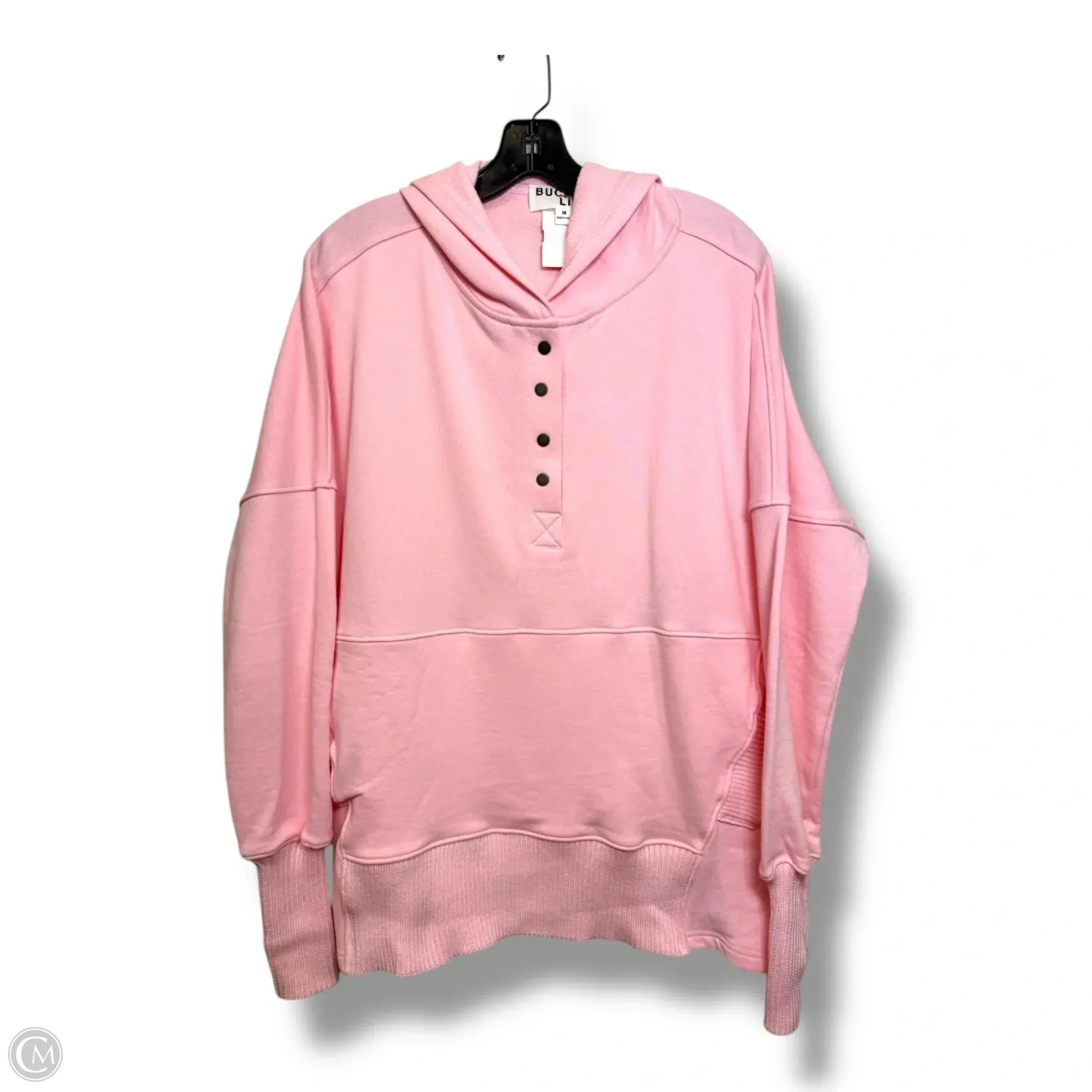 NoIrritationSeams Sweatshirt Hoodie By Clothes Mentor In Pink, Size: M