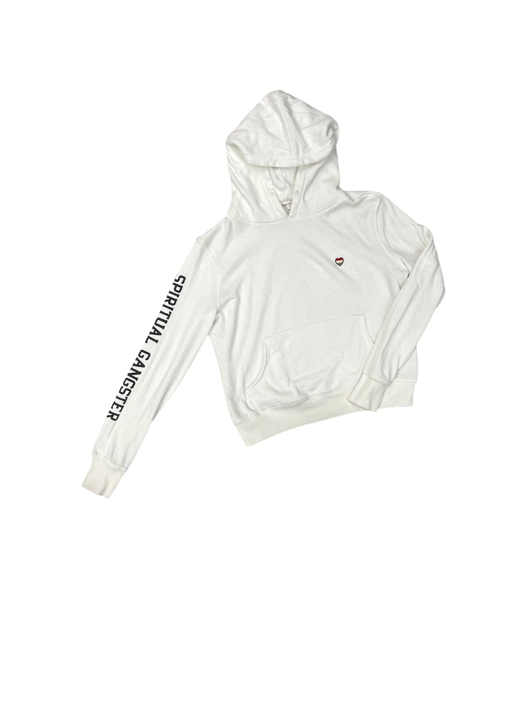 WaterRepellent Rugged shoes Sweatshirt Hoodie By Spiritual Gangster In White, Size: Xs