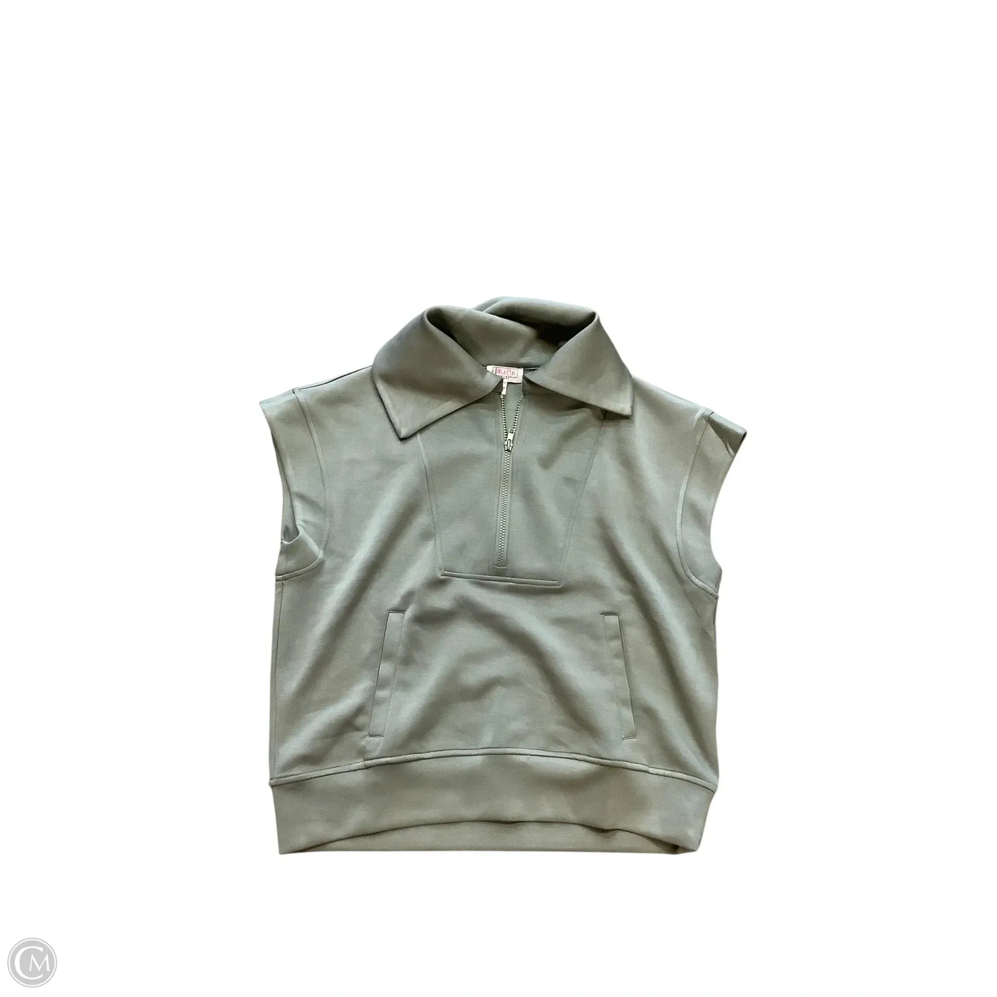 Athletic Sweatshirt Crewneck By Cmc In Green, Size: M NonIrritating