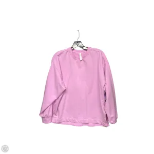 Athletic Sweatshirt Crewneck By Zella In Pink, Size: S Breezy Comfort Tough Core
