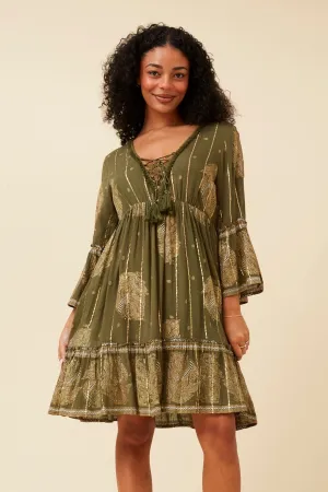 Winter Apparel Light Flow GEETA PAISLEY BOHO DRESS