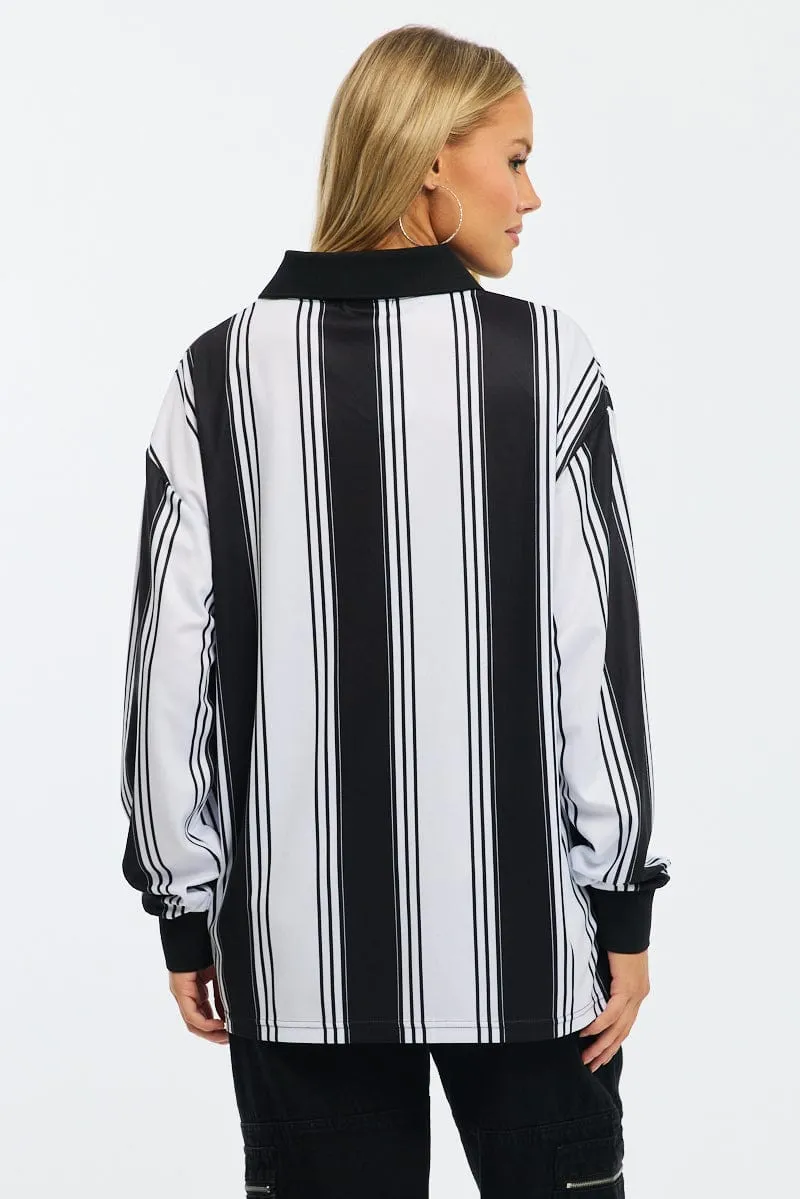 White Sport Tee Long Sleeve Fit for Any Season Microfiber Blend