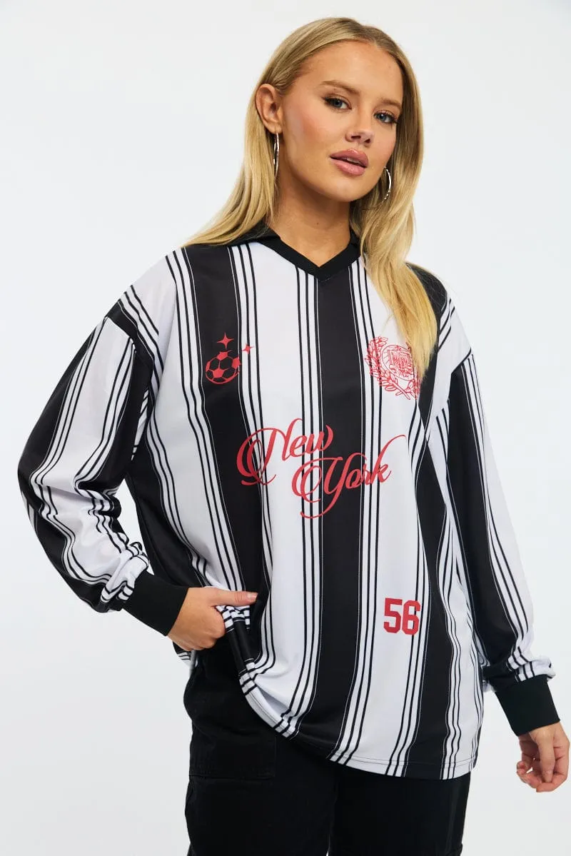 White Sport Tee Long Sleeve LongLastingColor