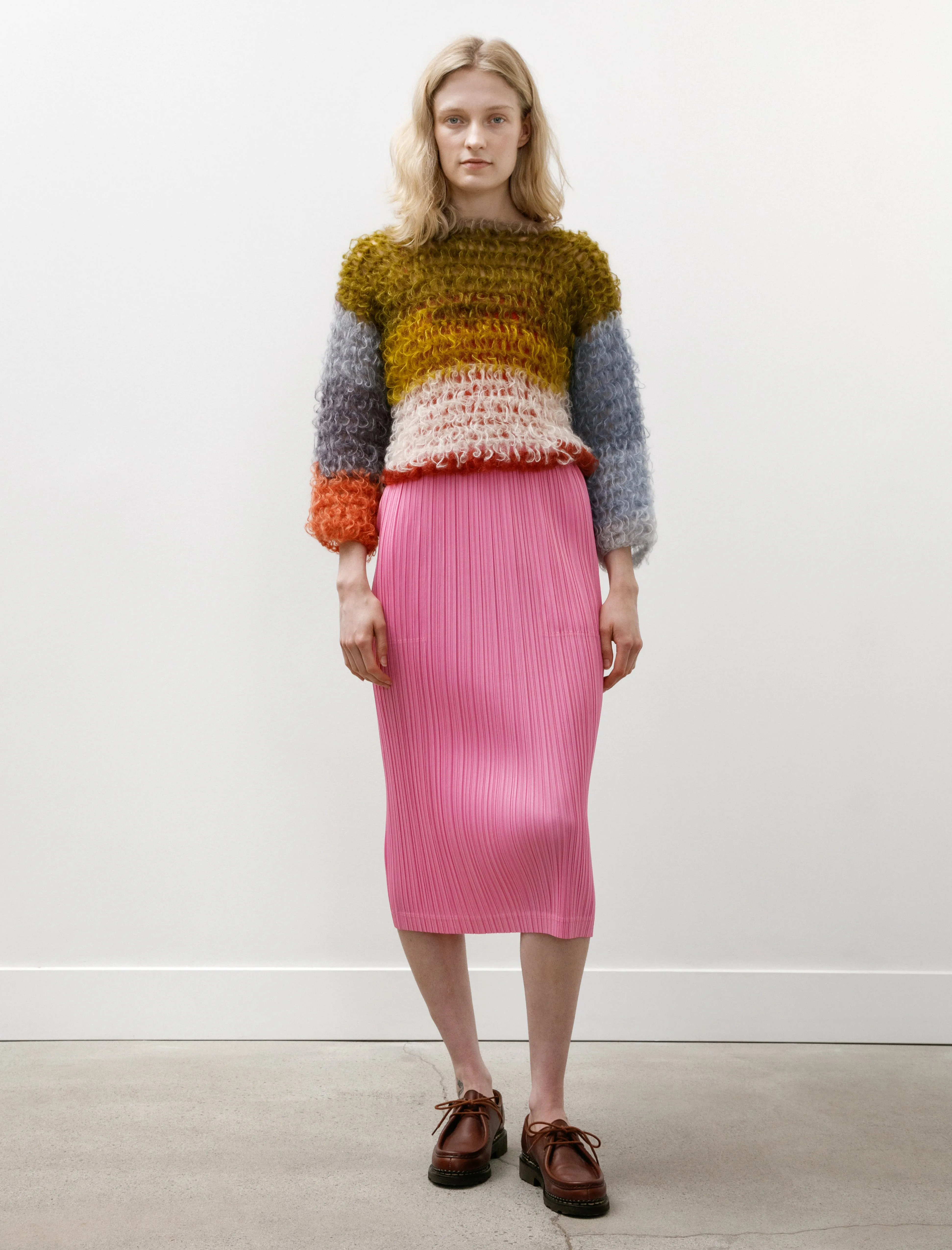 Fashion Pulse Basic Layers Loop Bottoms Skirt Pink