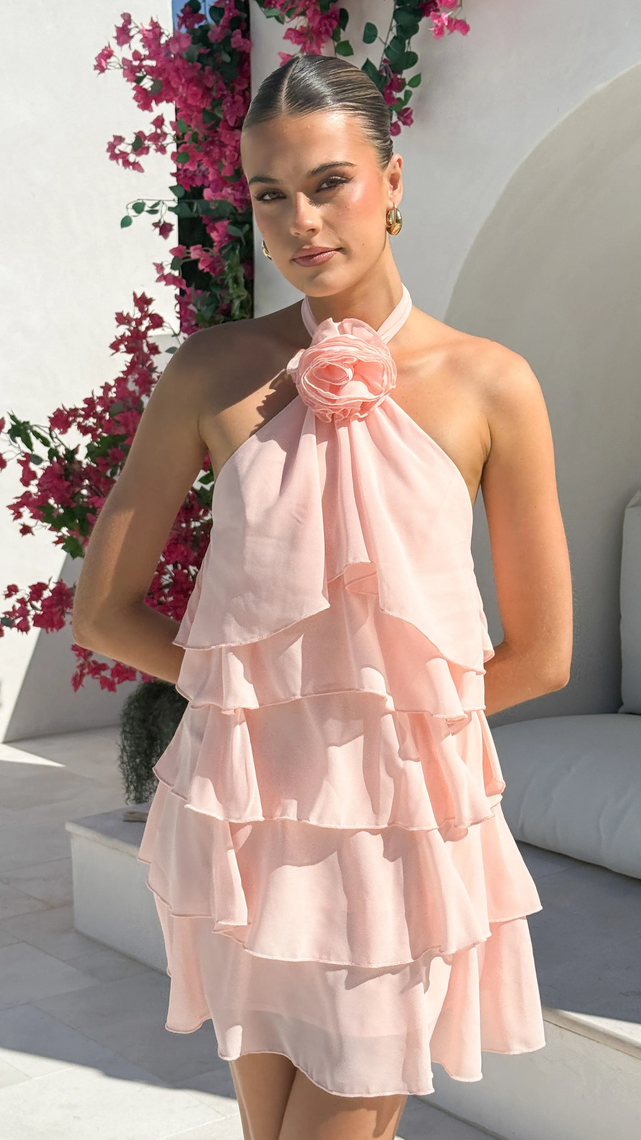 Gabby Mini Dress - Peach Street Glam Stylish Appeal