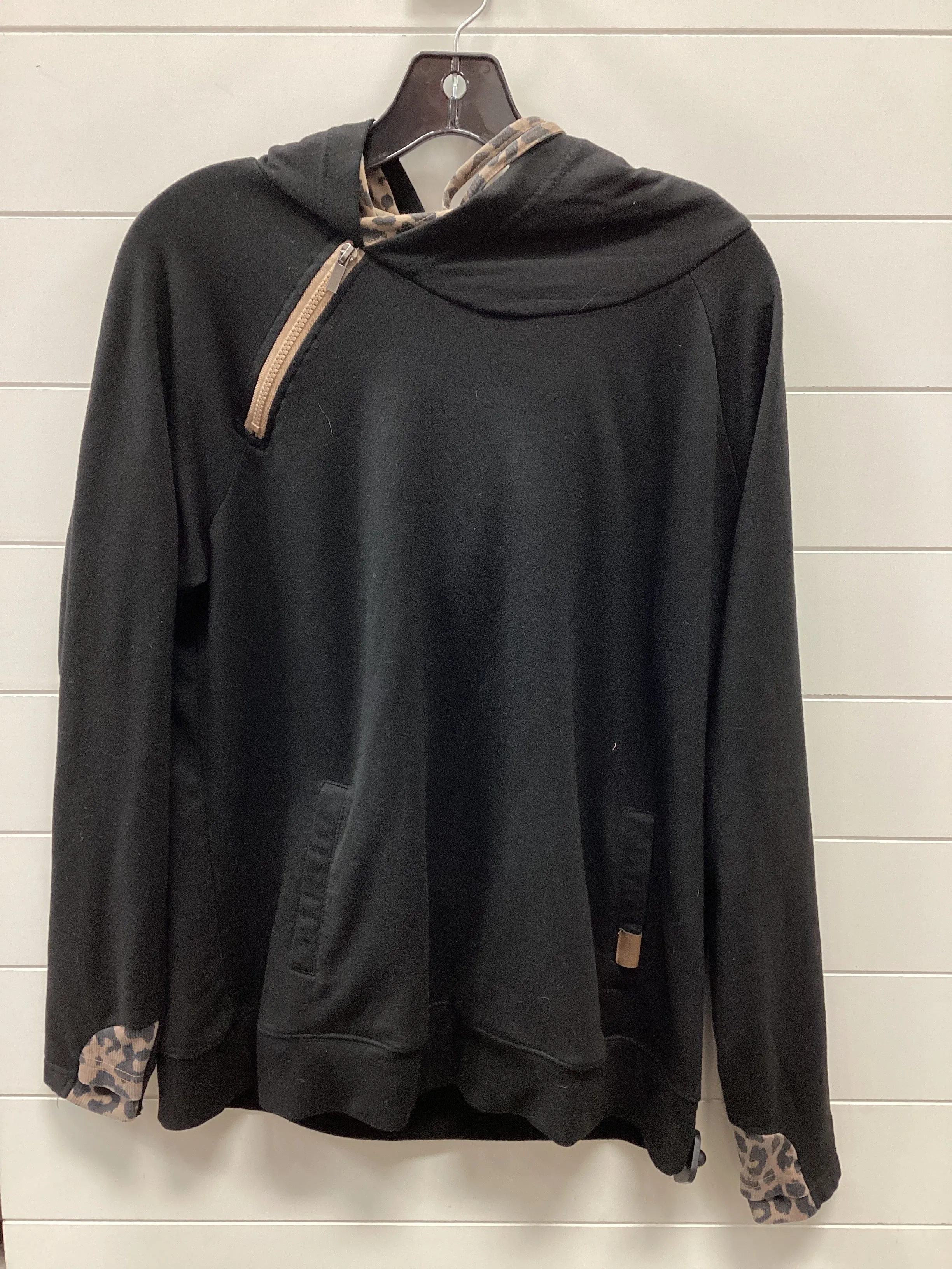 Park Day Colorfast Technology Sweatshirt Hoodie By Maurices In Black, Size:L