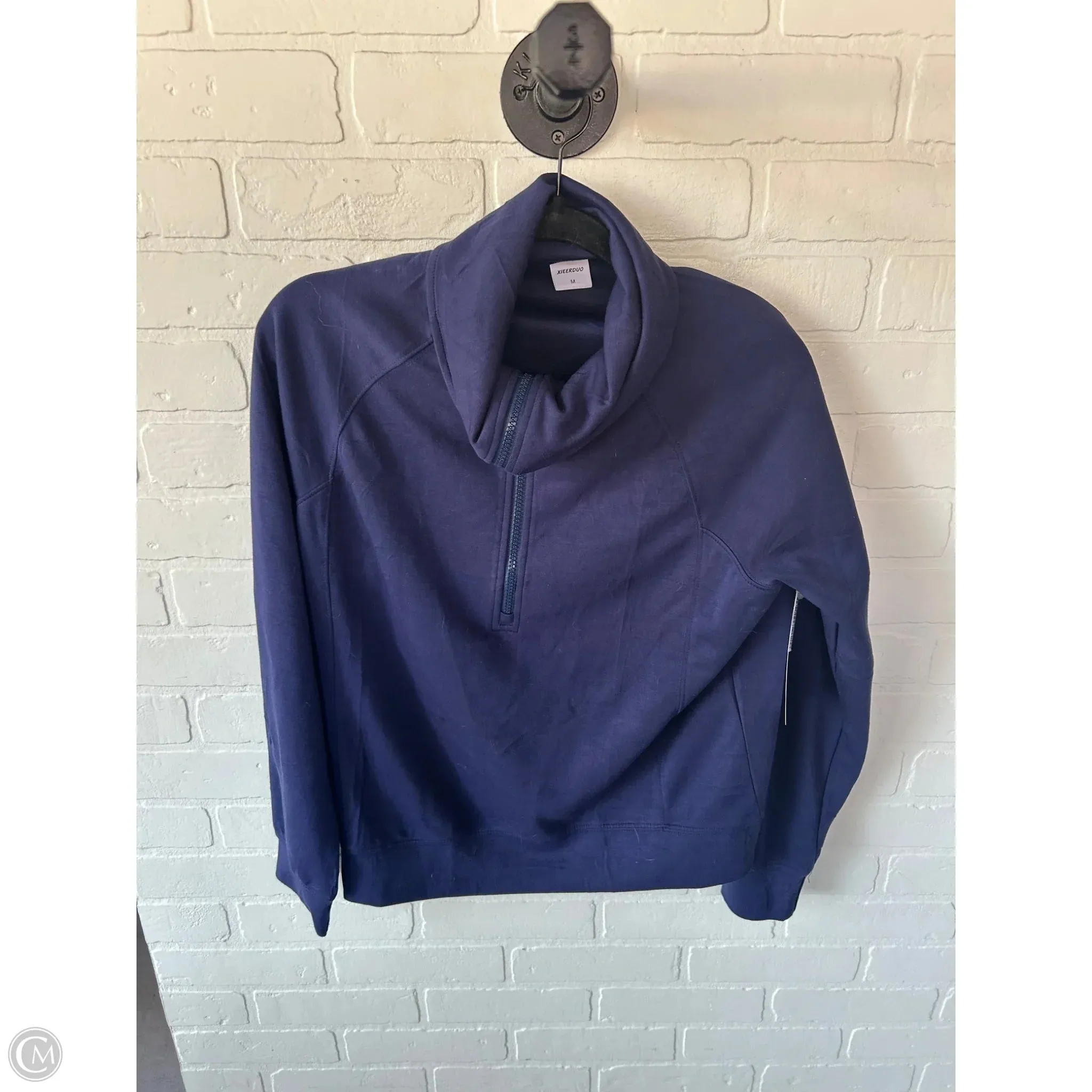 Athletic Sweatshirt Collar By Clothes Mentor In Blue, Size: M Shoot Mood