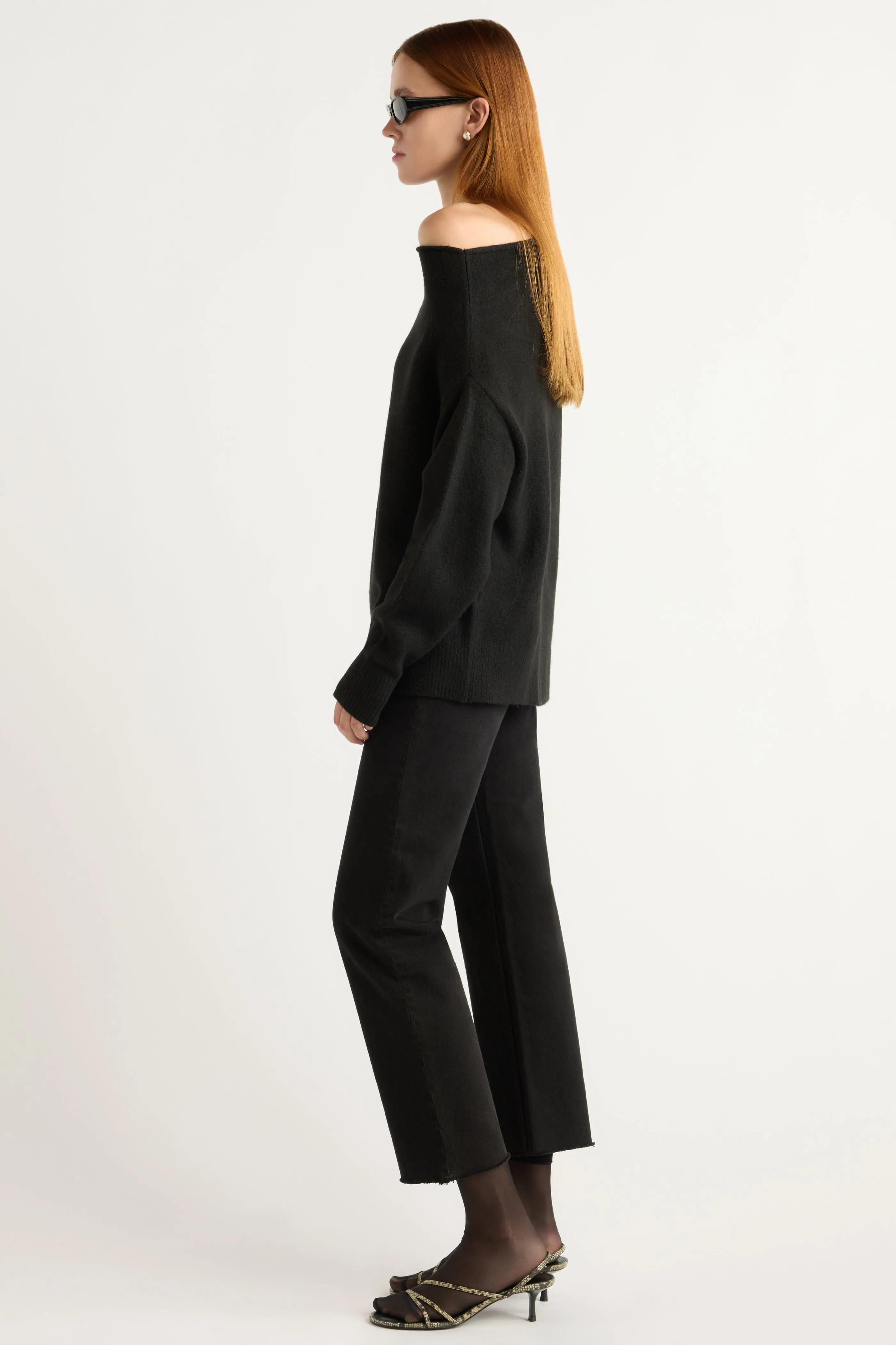Iris Off-Shoulder Sweater Cold Season Wear Trendy Layer