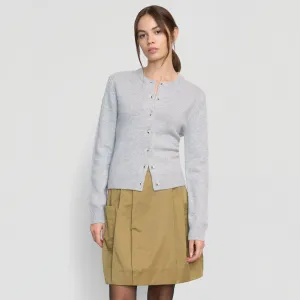 Drop Shoulder Cut Kiran Wool-Cashmere Cardigan
