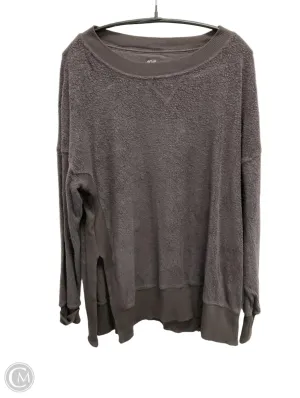Sweatshirt Crewneck By Aerie In Brown, Size: M SlipResistantHem